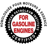 HOMOLOGUÉE POUR MOTEURS À ESSENCE – AMERICAN PETROLEUM INSTITUTE CERTIFIED – FÜR BENZINMOTOREN